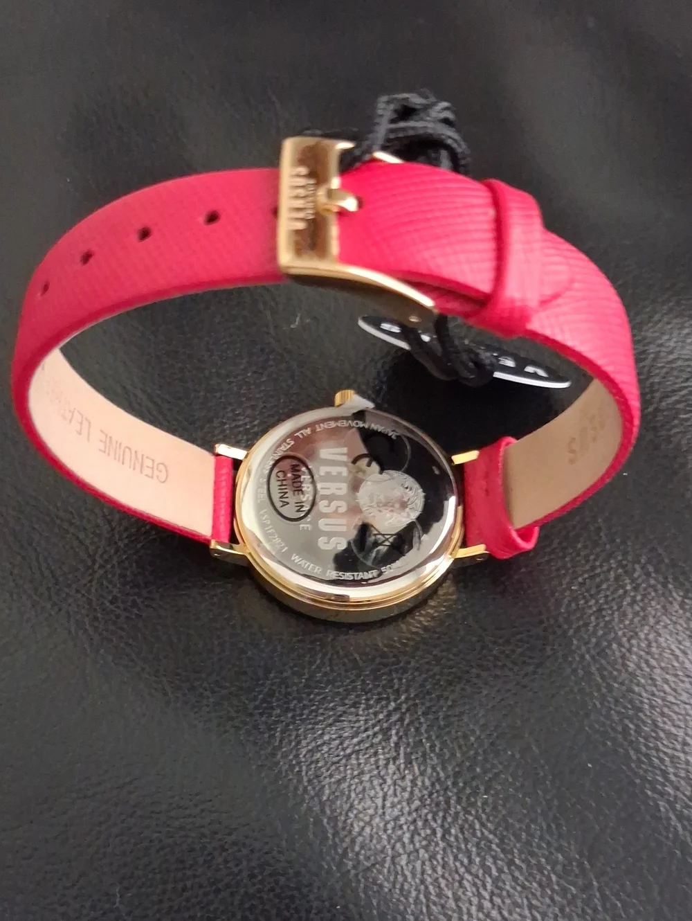 Versus Versace Red and Gold Women's Watch with Matching Strap
